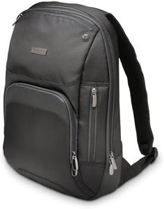 Kensington Triple Trek Slim Backpack for MacBooks, Chromebooks, Tablets & Ultrabooks up to 13-Inch-14-Inch (K62591AM), Black