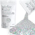 Glitter Paint for Walls Silver Holographic Additive Emulsion Latex Acrylic Sparkles Chunky Interior Painting 100g / 3.5oz