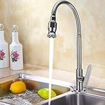 360 Rotatable Kitchen Bar Bathroom Sink Faucet Single Cold Water Flexible Neck Laundry Room Garden Outdoor Application Faucets Tap