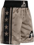 Anthem Athletics Classic Boxing Shorts Men Boxing Shorts Women - Machine Washable Boxing Trunks Boxer Shorts Costume Muay Thai Shorts - Army & Black - Large