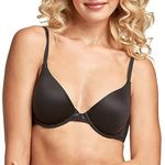 Maidenform Women's Comfort Devotion-Demi Bra 9402 Everyday, Black (BKB), 36C