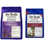 Dr Teal's Lavender Epsom Salts 1.36 kg + Dr Teal's Shea Butter & Almond Oil Epsom Salt 1.36 kg