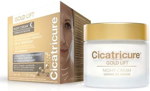 Cicatricure Gold Lift Night Cream, Anti Aging Facial Moisturizer, Hydrating Skin Care with Gold, Calcium & Silicon to Lift and Tighten Face Contour Overnight, 1.7 Ounce