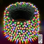 XURISEN Outdoor Fairy Lights, 120M 1000 LED Christmas Tree Lights Plug in 8 Modes Remote Control Mains Powered Waterproof String Lights for Garden,Patio,Wedding,Indoor Party Decorations (Multicolor)