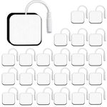 24PCS TENS Unit Replacement Pads 2X2, Reusable Tens Pads, Replacement Electrode Patches Compatible with AUVON TENS, TENS 7000, HealthmateForever TENS