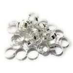 JBN Jewels Silver Color Adjustable Ring Bases for Jewelry Making Supplies Findings (30)