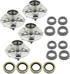 LAFORMO 4 Sets Boat Trailer 3500lbs Hub with Bearing Kit 44649/68149 5 Bolt Lug