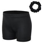 XFGIRLS Gymnastics Shorts for Girls Sparkle Ballet Dance Tumbling Athletic Shorts Black 8A