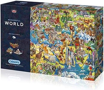 Wonderful World 1000 Piece Jigsaw Puzzle | Sustainable Puzzle for Adults | Premium 100% Recycled Board | Great Gift for Adults | Gibsons Games