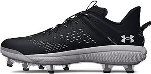 Under Armour Men's Yard Low Mt TPU Baseball Cleat Shoe, Black, 9