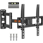ELIVED Tilt and Swivel TV Bracket for Most 26-60 Inch LCD, LED, OLED Flat or Curved TVs with Max. VESA 400x400mm up to 35KG, Corner TV Wall Bracket