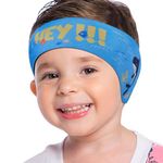 MoKo Swimming Headband for Kids, Cute Swinmmers Headband Ear Band for Kids Keep Water Out Waterproof Ear Protection Band for Bathing Swimming Ear Band, M Size - Light Blue & Shark