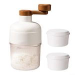 Shaved Ice Machine for Homemade Slushies and Snow Cones Lightweight and Easy to Clean (Ice Crusher+Ice Tray)