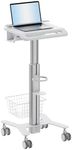 Mount-It! Rolling Medical Laptop Cart with Height Adjustment