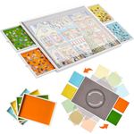 YISHAN Rotating Jigsaw Puzzle Board with Drawers and Cover, Smooth Wooden Spinning Lazy Susan Puzzle Table 1000 Pieces, Velvet Tabletop, Durable Swivel Puzzle Board for Adults and Children