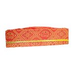 Bani Thani® Printed Churni Topi Marvadis & Agrawal Topi, Pooja Topi, Enagement Topi for Marriage Pooja Vidhi Topi, Rajasthani Topi (Pack of 1) Churni Topi Red