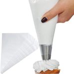 (100pcs)13.5 Inch Piping Bags, Disposable Icing Piping Pastry Bags for Cookie/Cake Decorating Supplies, Anti Burst and Non-Slip Thicken Cake Decorating Bags.