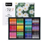 Artecho Oil Pastels Set of 72 Colors, Soft Oil Pastels for Art Painting, Drawing, Blending, Oil Crayons Pastels Art Supplies for Artists, Beginners, Students, Teachers