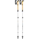 LEKI Cressida FX Carbon AS Collapsible Lightweight Walking Poles for Trekking & Hiking - White-Orange-Silver - 100-120 cm