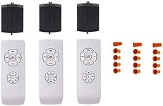 3 Pack Universal Small Size Ceiling Fan Remote Control Kit, Mini Wireless Remote Control and Receiver Kits for Ceiling Fan Lamp