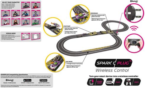 Scalextric Batman vs Joker Slot Car Racing Set – Includes Track & Cars
