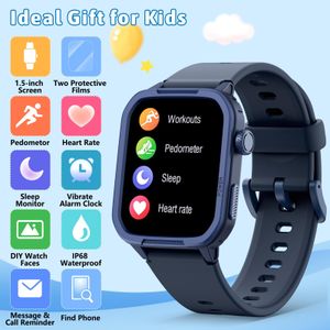 Kids Smart Watch – Blue, Touchscreen, GPS Tracker