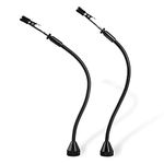 2 Pack Set Magnetic Flexible Gooseneck Metal with Alligator Clips for Helping Hands Third Hand Tool Automobile Electronics Soldering Jewelry Painting Art Crafts Hobby