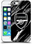 Official Arsenal FC Marble Crest Patterns Soft Gel Case Compatible for Apple iPhone 5 / iPhone 5s / iPhone SE 2016