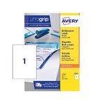 Avery 3478 (105 x 148mm) Printable, customisable Multipurpose/copier Labels, 1 labels per A4 Sheet, White