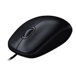 Logitech M90 Wired USB Mouse, 3 yr Warranty, 1000 DPI Optical Tracking, Ambidextrous PC/Mac/Laptop - Black