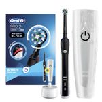 Oral-B Adult Pro 2000 Black Electric Toothbrush + Travel Case, 1 count