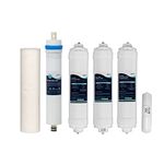 Peore NF 60 Full Service Kit for RO/NF Water Purifier | Nanofiltration Membrane + Sediment + 1100 IV Activated Pre-Carbon + Activated Post Carbon + PP Spun Cartridge/Candle + Flow Restrictor