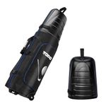 TODO Golf Travel Bag for Airlines with ABS Hard Shell Top, 1680D Wear-Resistant Oxford, Wheels, Inside All Round Padded Materials, Protect Golf Clubs, Lightweight and Easy to Transport