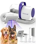 oneisall Dog Grooming Vacuum Kit,Suction 99% Pet Hair,Dog Grooming Brush,Dog Hair Vacuum Groomer with 4 Pet Grooming Tools,Pet Hair Remover