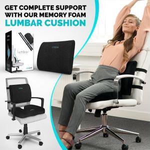 iamcomfi Coccyx Cushion – Medium Memory Foam Orthopaedic Seat Pillow for Tailbone & Sciatica Pain Relief