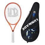 LUNNADE Tennis Racket for Kids Junior, 19/21/23/25 Inch Youth Tennis Racquet with Cover, Suitable for Beginner Boys and Girls Age 3-12