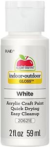 Apple Barrel Gloss Acrylic Paint in Assorted Colors (2-Ounce), 20621 White