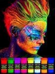 Neon Nights Glow In The Dark Body Paint - 8 Pck Black Light Paints, Party Supplies Kit for Adults & Kids, Professional Bodypainting and Face Makeup