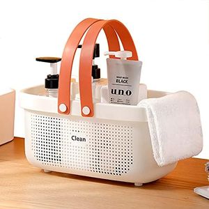 LAIGOO Large Shower Caddy Basket, Plastic Storage Basket with Handles Storage Bins Shower Storage Organizer for Bathroom, College Dorm, Kitchen, Bedroom, Gym