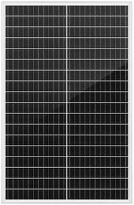 ATEM POWER 60W Monocrystalline Solar Panel, Compatible with AGM Lead-Acid Gel Calcium Lithium Batteries, for 12V RV Camping All Weather Use