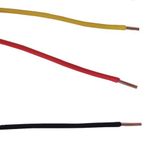 22 Gauge AWG Solid Hook-Up Wire Set - 300 ft 3 Color Kit 100 feet ea of Black, Red, & Yellow PVC Insulated Electrical Point Wiring & Breadboard Electronics Prototyping Primary Power Line/Cable UL1007