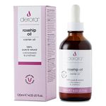 Derora Rosehip Oil | Nourishes Skin, Hair & Nails | 100% Pure & Natural | Cold Pressed & Unrefined | Antioxidant & Vitamin A, C & E Rich | All Skin Types | Vegan & Cruelty Free (120ml)