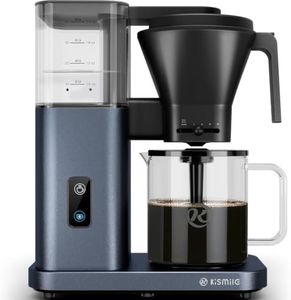 Kismile SCA-Certified 8-Cup Drip Coffee Maker with Pour-Over Control