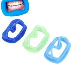 Agatige 3Pcs Dental Cheek Retractor, Silicone Mouth Opener Reusable Intraoral Lip Retractor Dental Accessory for Open Mouth Game,Dentistry,Teeth Whitening