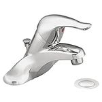 Moen L4625 Chateau One-Handle Low Arc Bathroom Faucet, Chrome, 0.375