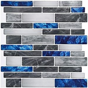 Art3d 10-Sheet Premium Self-Adhesive Kitchen Backsplash Tiles in Marble,30 * 30cm