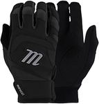 Marucci 2021 Adult Signature Batting Gloves, Black/Black, Adult XX-Large