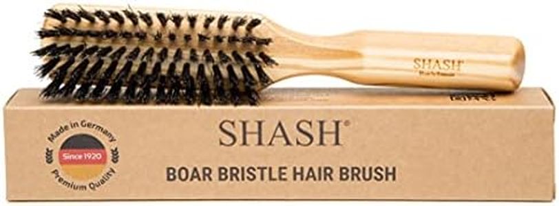 Since 1869 Hand Made in Germany - 100% Boar Bristle Hair Brush, Suitable For Thin To Normal Hair - Naturally Conditions Hair, Improves Texture, Exfoliates, Soothes and Stimulates the Scalp