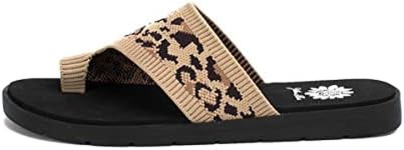 Yellow Box Women's Feeza Slipper, Leopard, 7