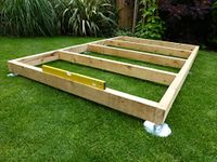 SHED BASE SYSTEM- QUICK JACK FOR SOFT SURFACES- SUITABLE FOR - 10 FT X 8 FT - GARDEN SHED- KIT3
